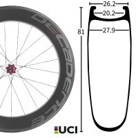 35% Off 81mm 1530g Improved 2024 Weight Carbon Clincher Wheel Set & Free Shipping Worldwide